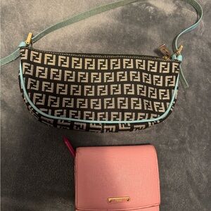 Teal/Mint Fendi Pochette